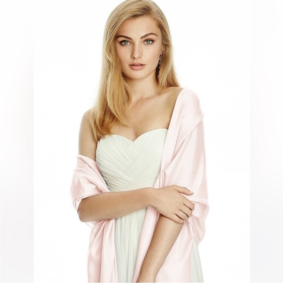 New Blush Pink Pashmina Shawl / Scarf - Picture 8 of 8